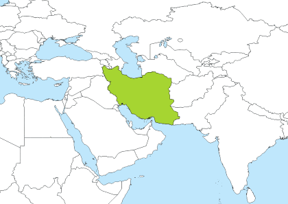 IRDT Time Zone Geo Map